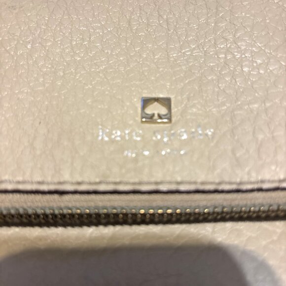 KATE SPADE Southport Ave Maria Leather Crossbody Bag Tan & Black With Care Book - Picture 2 of 14